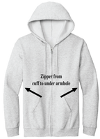 Adaptable Full Zip Hoody - Ash Grey