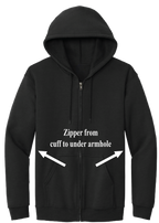 Adaptable Full Zip Hoody - Black