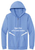 Adaptable Full Zip Hoody - Carolina Blue