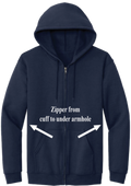 Adaptable Full Zip Hoody - Navy Blue