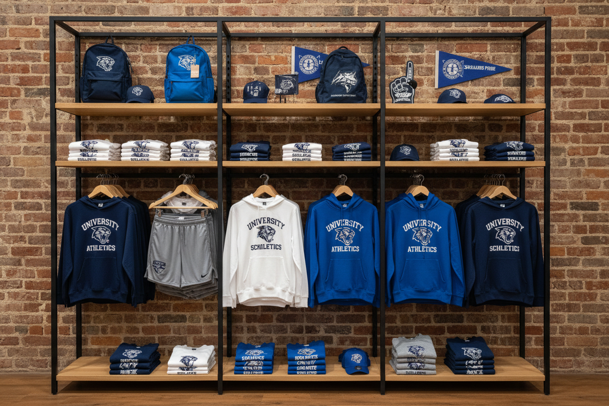 School apparel display