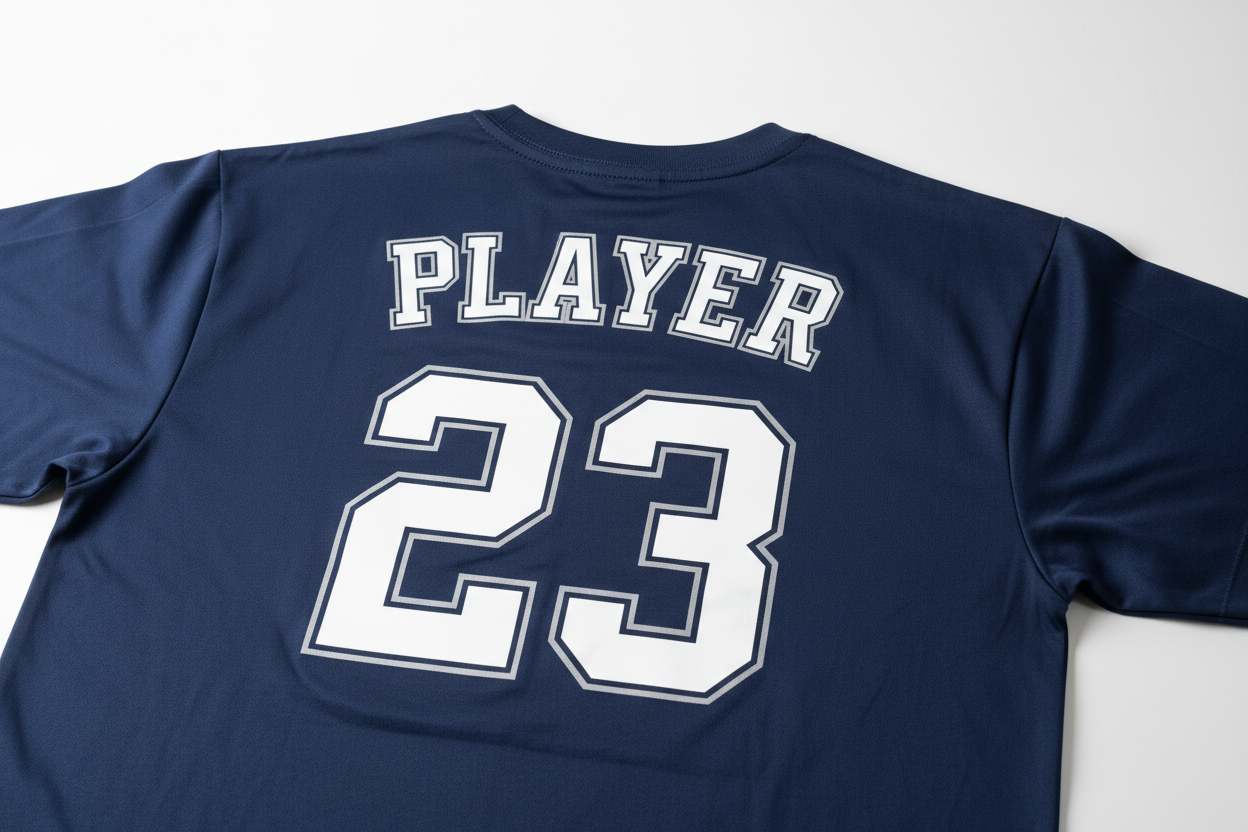 Tshirt with back name and number