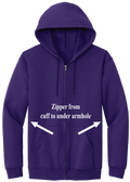 Adaptable Full Zip Hoody - Purple