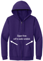 Adaptable Full Zip Hoody - Purple