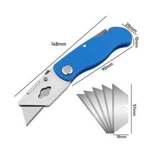 Utility Knife Heavy Duty Box Cutter| Craft 18mm Retractable and Auto Charge  - Work Perfect in Everyday Use, TPR Handle, ABS Body and Anti Rust Blade